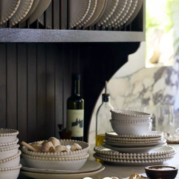 Pearl Design Cream Pasta Bowls - Picture 4 of 4